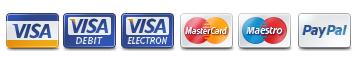 visa mastercard maestro paypal payment